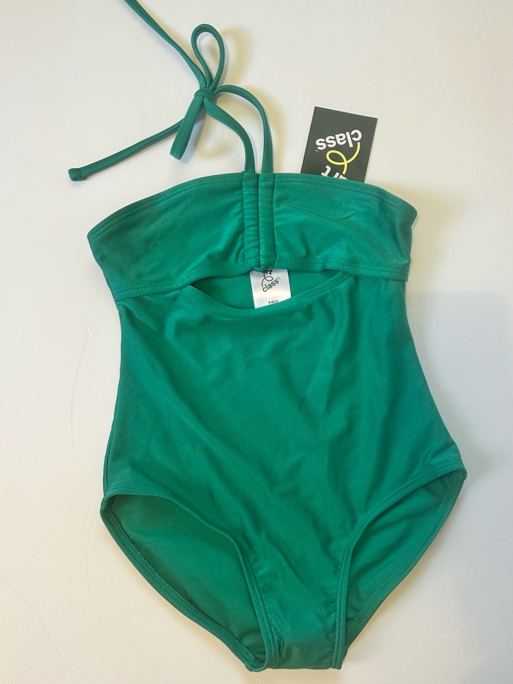 Art Class Emerald Green Kids Swim One Piece